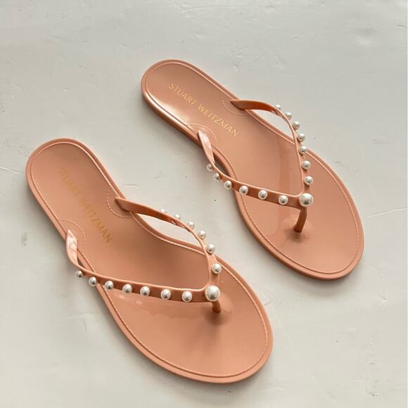 Stuart Weitzman GOLDIE JELLY FLIP FLOP Size 11 - Picture 8 of 10